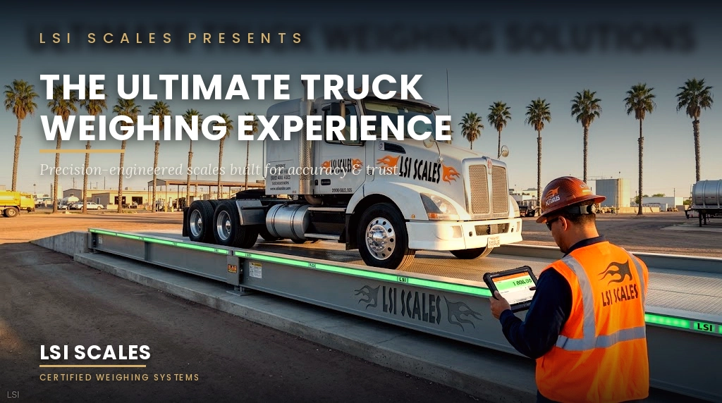 Truck Scale Not Weighing Correctly? 7 Common Causes & How to Fix Them 1 LSI Scales portable truck scale platform with digital weight indicator large LED display and ticket printer on site result
