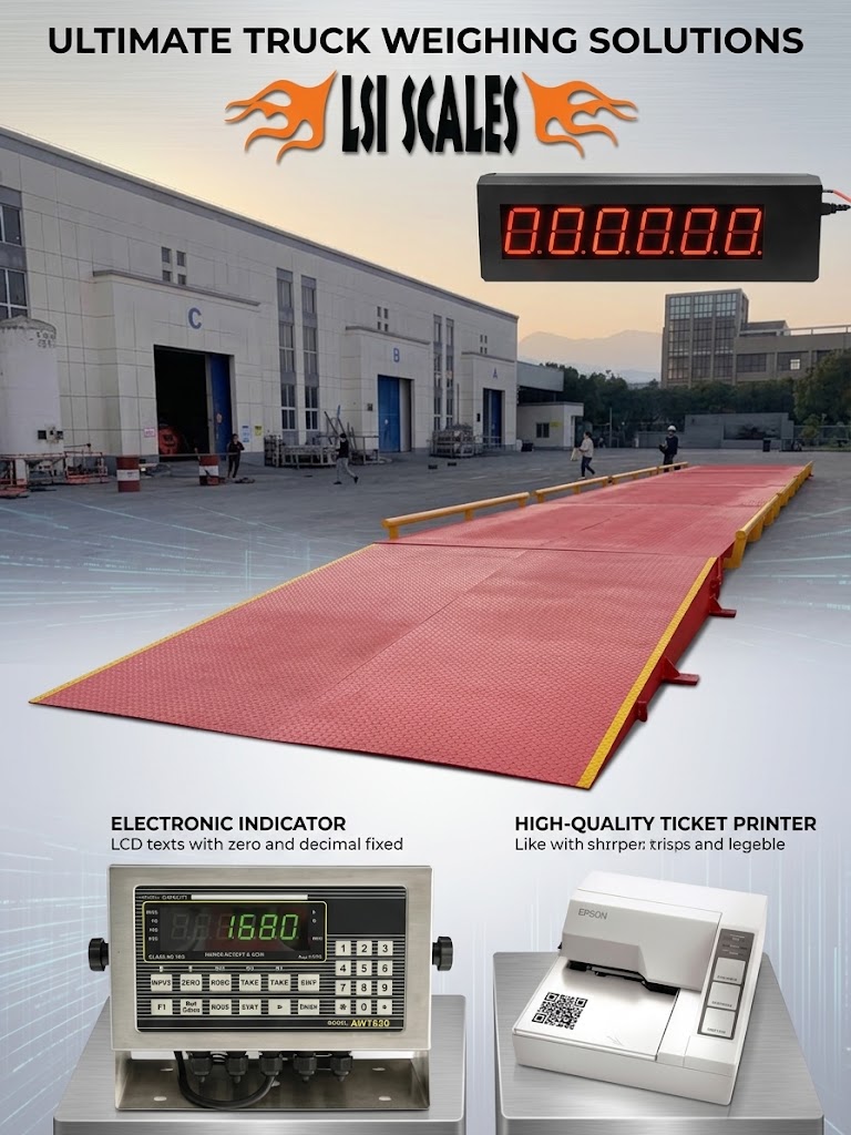 Portable truck scale deployed at California construction site – DOT compliant rental